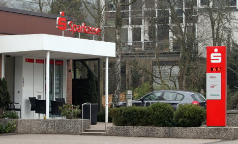 The Sparkasse branch in question. Photo: DPA