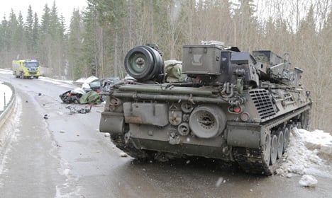 Norway motorist killed in collision with tank