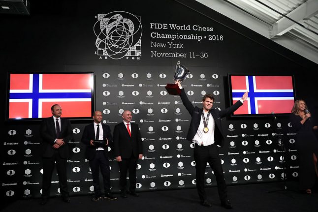 Norway fetes chess champ Carlsen's tour de force