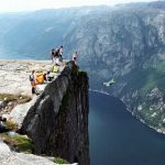 VIDEO: Norway base jumpers somersault off Kjerag mountain