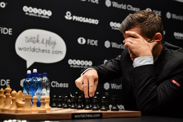 Norway’s Carlsen draws again in World Championship second round
