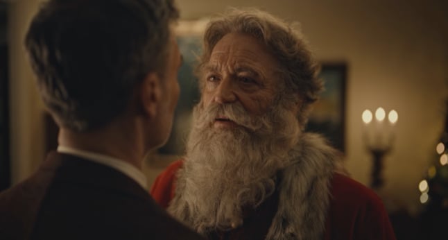 Pictured is a screenshot from Posten's Christmas advert.  