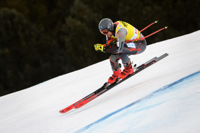Norwegian skier Aleksander Aamodt Kilde competing in Italy on December 27th.