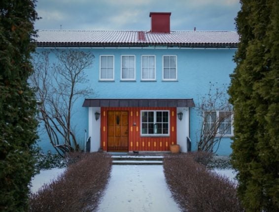Pictured is a house in Drøbak, south-eastern Norway. 